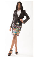 Rainforest Pyramid Pencil Skirt Hip Hiders