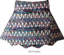 Rainbow Prism Pencil Skirt with Front Slit