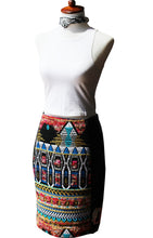 Rainforest Pyramid Pencil Skirt Hip Hiders