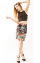Rainforest Pyramid Pencil Skirt Hip Hiders